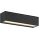 Stripe LED 2.36 inch Black Outdoor Wall Mount